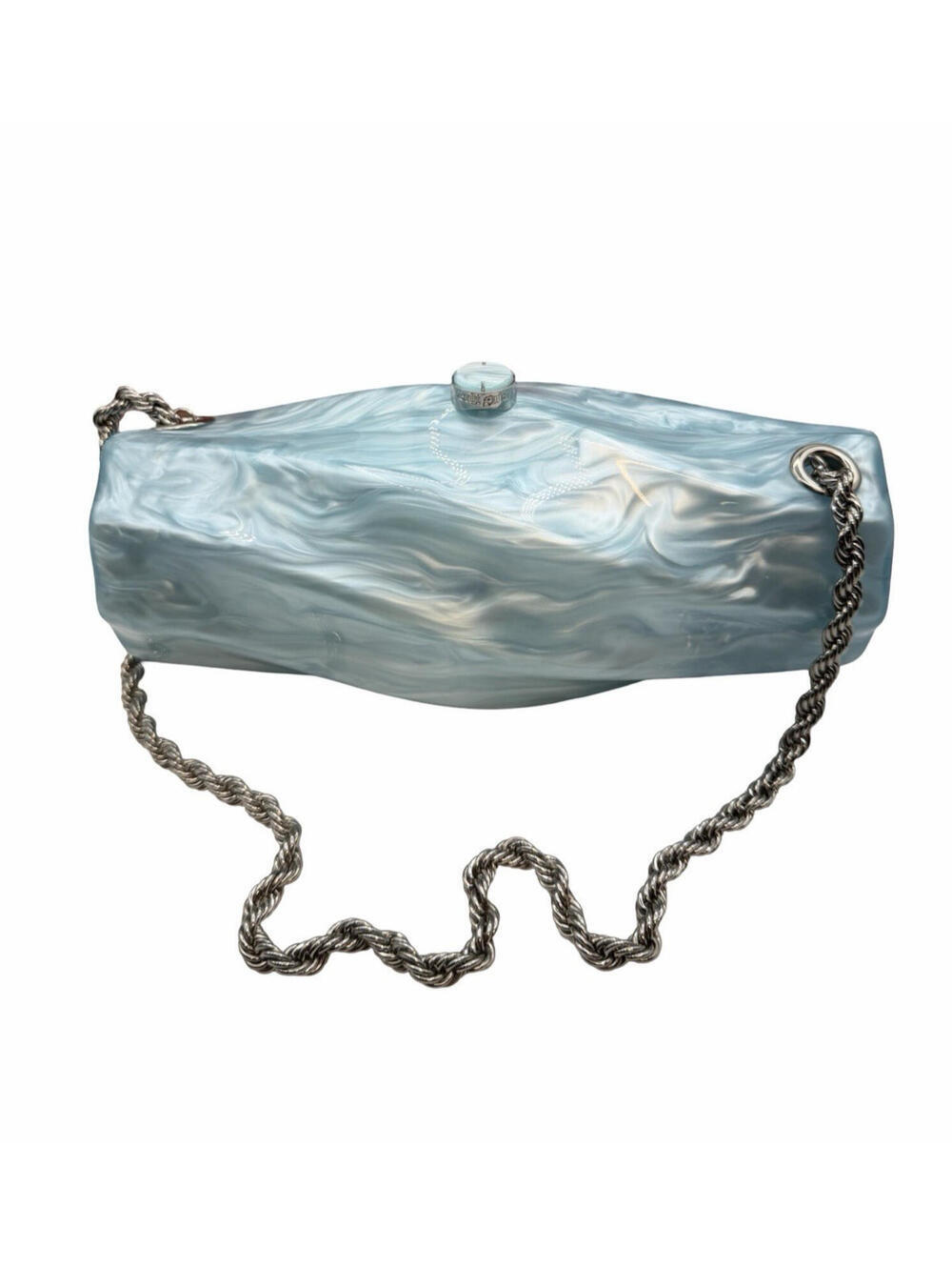Cult Gaia Juliet Acrylic Shoulder Bag Hydrangea Blue - Picture 2 of 9